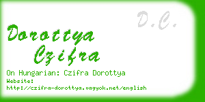 dorottya czifra business card